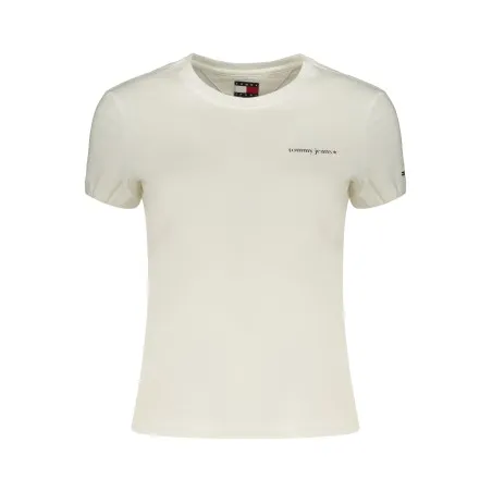T-shirt blanc à manches courtes Tommy Hilfiger pour femme - TOMMY HILFIGER