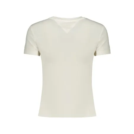 T-shirt blanc à manches courtes Tommy Hilfiger pour femme - TOMMY HILFIGER