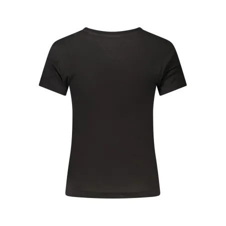T-shirt noir à manches courtes pour femme Tommy Hilfiger - TOMMY HILFIGER