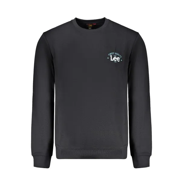SWEAT-SHIRT SANS FERMETURE ÉCLAIR NOIR LEE POUR HOMMES - LEE