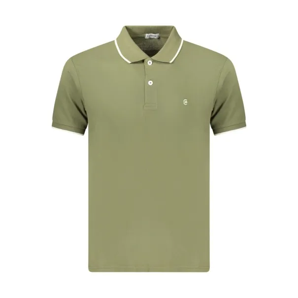 Polo à manches courtes pour homme Coveri Moving, vert - COVERI MOVING