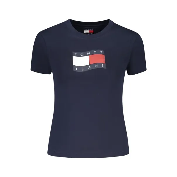 T-shirt à manches courtes pour femme Tommy Hilfiger, bleu - TOMMY HILFIGER