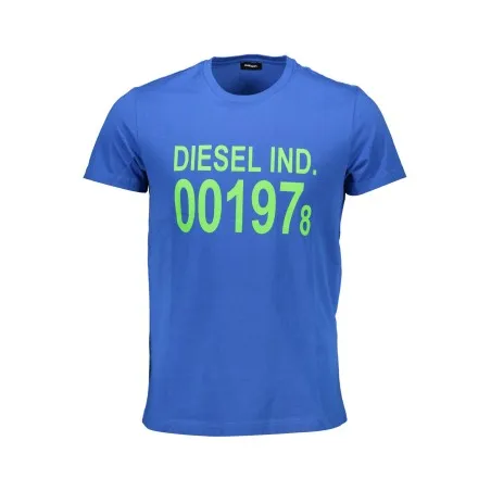 T-SHIRT MANCHES COURTES DIESEL POUR HOMME BLEU - Diesel