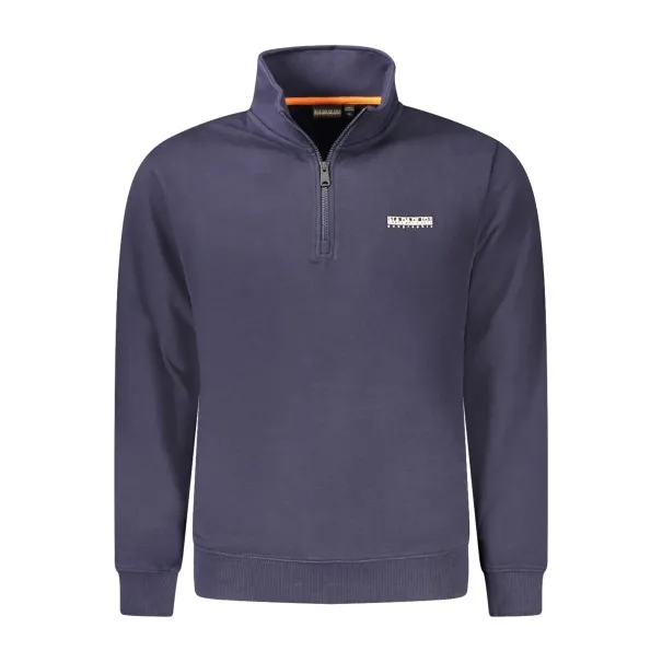 NAPAPIJRI SWEAT-SHIRT ZIPPÉ POUR HOMMES, BLEU - NAPAPIJRI