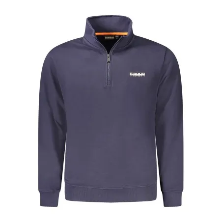 NAPAPIJRI SWEAT-SHIRT ZIPPÉ POUR HOMMES, BLEU - NAPAPIJRI