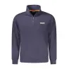 NAPAPIJRI SWEAT-SHIRT ZIPPÉ POUR HOMMES, BLEU - NAPAPIJRI