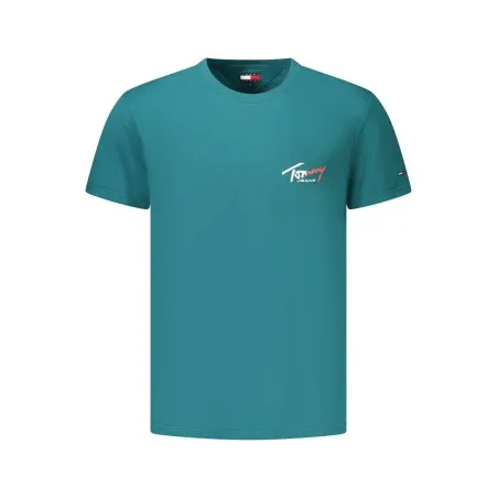 T-shirt vert à manches courtes Tommy Hilfiger pour homme - TOMMY HILFIGER