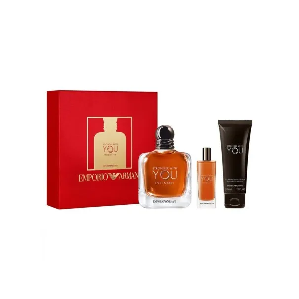 Coffret Parfum Homme EMPORIO ARMANI C-Stronger With You Intensely - Emporio Armani Coffret Parfum Homme EMPORIO ARMANI C-Stronger With You Intensely - Emporio Armani
