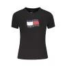 T-shirt noir à manches courtes pour femme Tommy Hilfiger - TOMMY HILFIGER