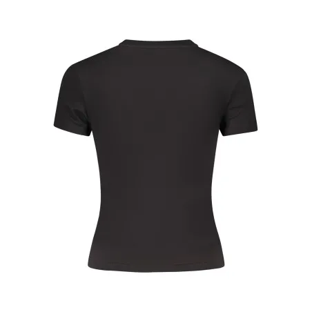 T-shirt noir à manches courtes pour femme Tommy Hilfiger - TOMMY HILFIGER