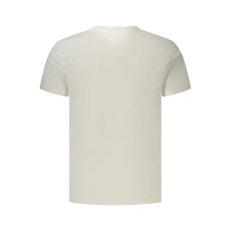T-shirt blanc à manches courtes Tommy Hilfiger pour homme - TOMMY HILFIGER