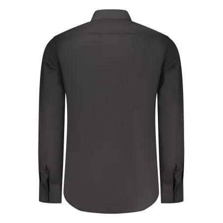 CHEMISE NOIRE À MANCHES LONGUES POUR HOMME US GRAND - U.S. GRAND