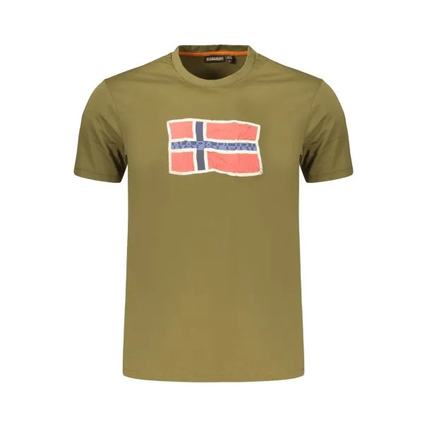 T-shirt vert à manches courtes pour homme NAPAPIJRI - NAPAPIJRI