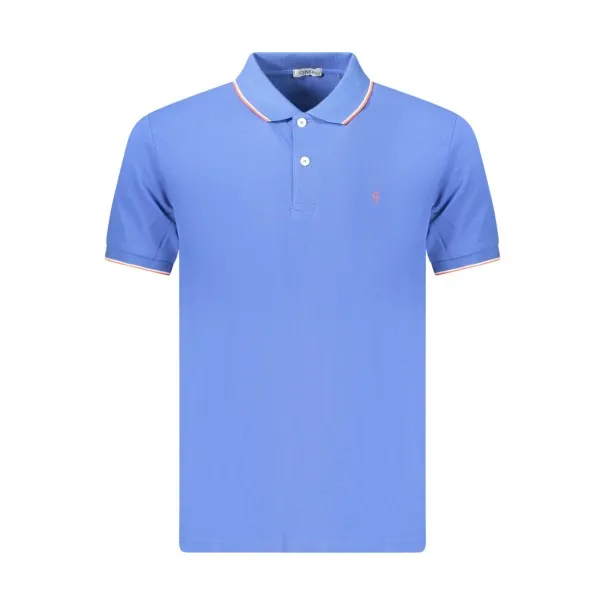 Polo à manches courtes pour homme Coveri Moving, bleu - COVERI MOVING