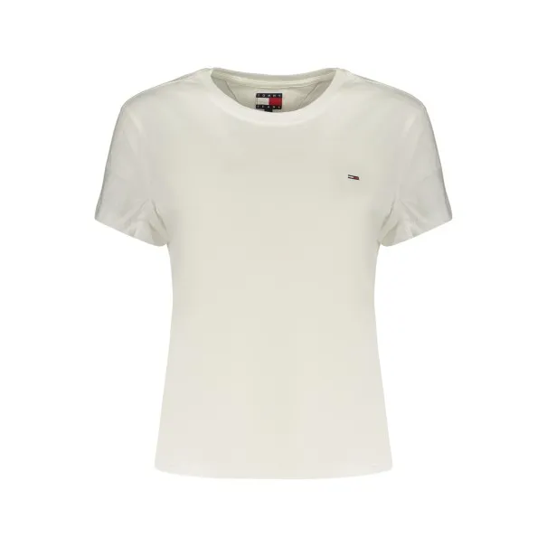 T-shirt blanc à manches courtes Tommy Hilfiger pour femme - TOMMY HILFIGER