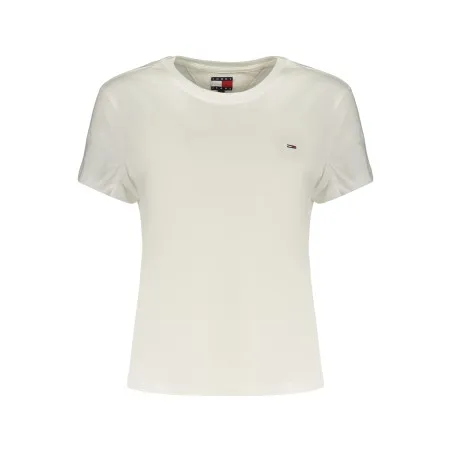 T-shirt blanc à manches courtes Tommy Hilfiger pour femme - TOMMY HILFIGER
