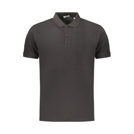Polo noir à manches courtes pour homme Coveri Moving - COVERI MOVING