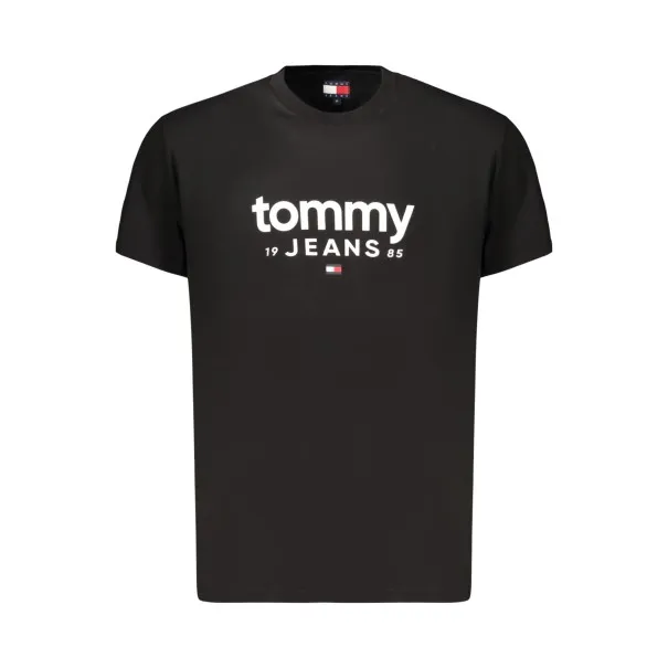 T-shirt noir à manches courtes pour homme Tommy Hilfiger - TOMMY HILFIGER