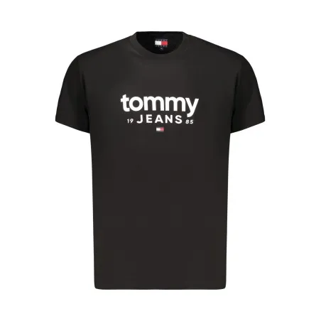 T-shirt noir à manches courtes pour homme Tommy Hilfiger - TOMMY HILFIGER