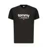 T-shirt noir à manches courtes pour homme Tommy Hilfiger - TOMMY HILFIGER