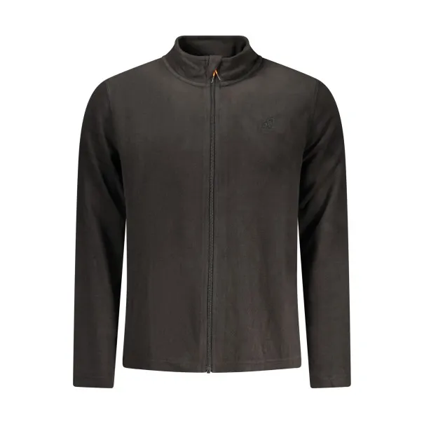 SWEAT-SHIRT NOIR À FERMETURE ÉCLAIR POUR HOMME US GRAND - U.S. GRAND