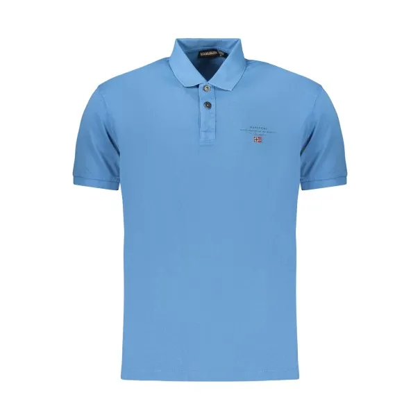 POLO HOMME À MANCHES COURTES NAPAPIJRI, BLEU - NAPAPIJRI