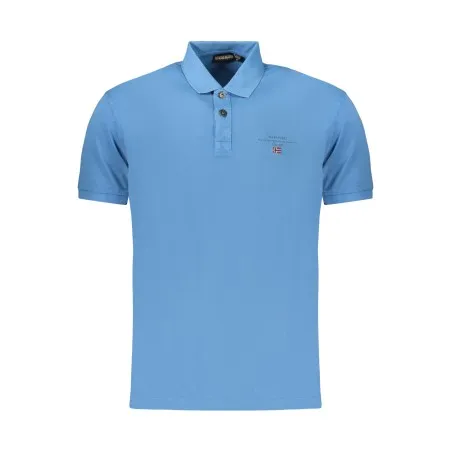 POLO HOMME À MANCHES COURTES NAPAPIJRI, BLEU - NAPAPIJRI