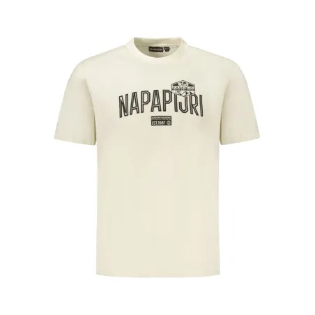NAPAPIJRI T-SHIRT À MANCHES COURTES POUR HOMMES, BEIGE - NAPAPIJRI