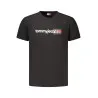 T-shirt noir à manches courtes pour homme Tommy Hilfiger - TOMMY HILFIGER