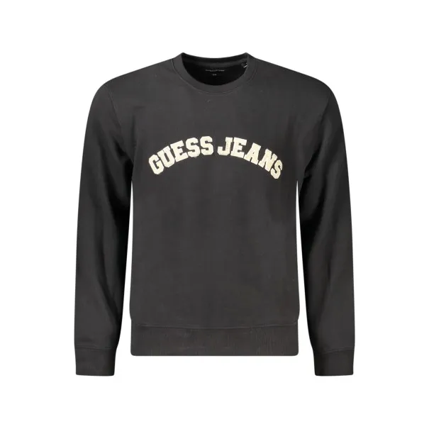 SWEAT-SHIRT GUESS JEANS SANS ZIP HOMME NOIR - GUESS JEANS