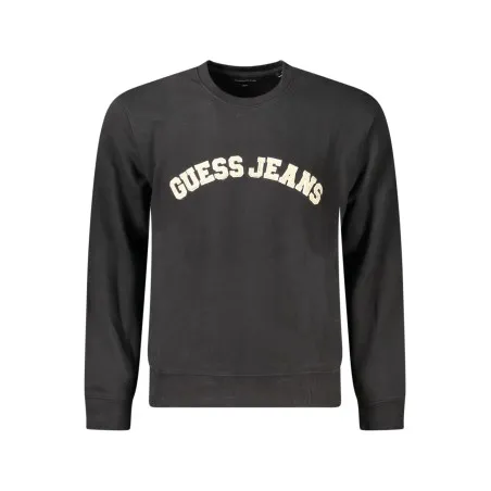 SWEAT-SHIRT GUESS JEANS SANS ZIP HOMME NOIR - GUESS JEANS