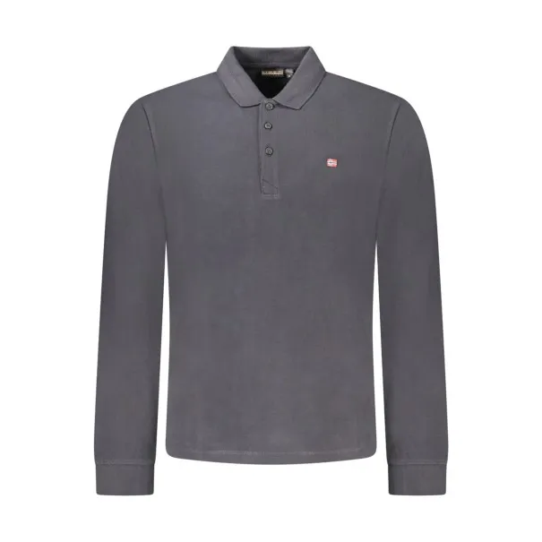 POLO À MANCHES LONGUES POUR HOMME NAPAPIJRI NOIR - NAPAPIJRI