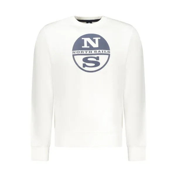 Sweat-shirt zippé blanc pour homme North Sails - NORTH SAILS