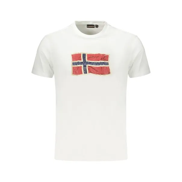 T-shirt blanc à manches courtes pour homme NAPAPIJRI - NAPAPIJRI