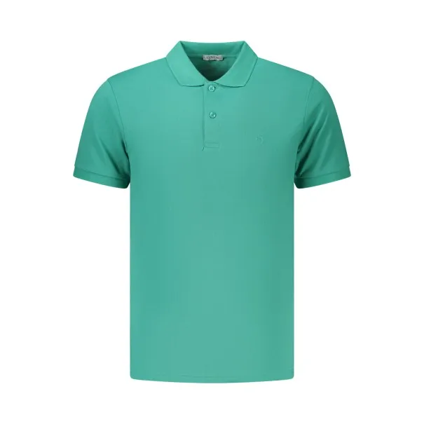 Polo à manches courtes pour homme Coveri Moving, vert - COVERI MOVING