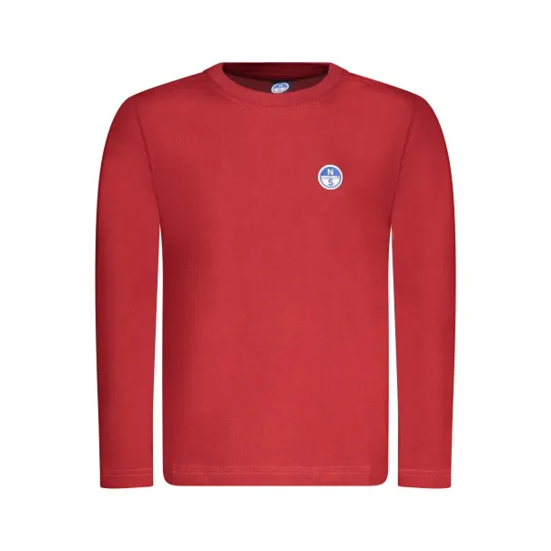 T-shirt à manches longues pour enfants North Sails, rouge - NORTH SAILS