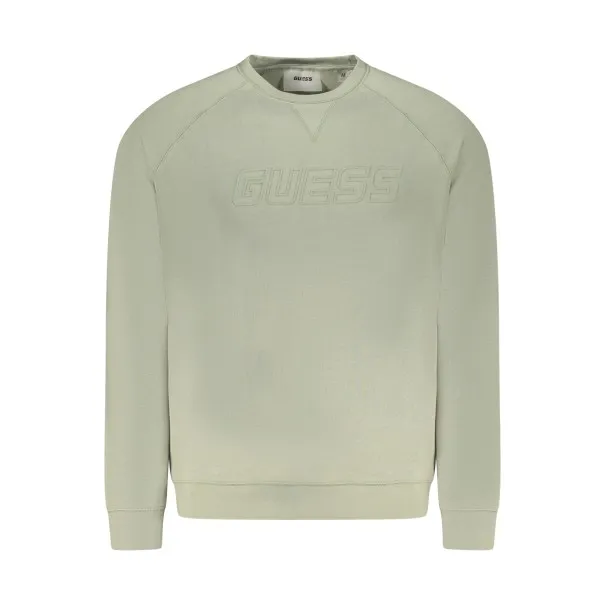 SWEAT-SHIRT GUESS JEANS SANS ZIP HOMME VERT - GUESS JEANS