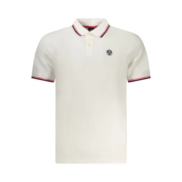 Polo blanc à manches courtes pour homme North Sails - NORTH SAILS
