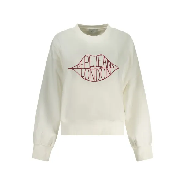 SWEAT-SHIRT BLANC À FERMETURE ÉCLAIR PEPE JEANS POUR FEMME - PEPE JEANS