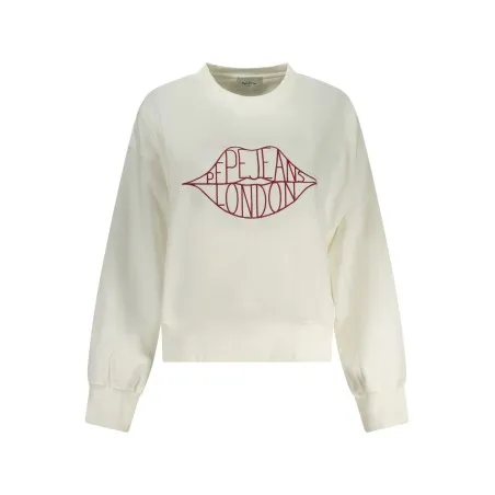 SWEAT-SHIRT BLANC À FERMETURE ÉCLAIR PEPE JEANS POUR FEMME - PEPE JEANS