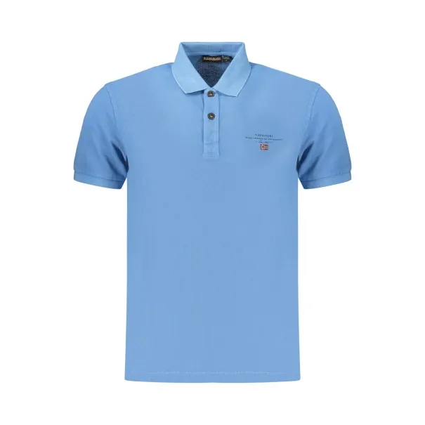 POLO HOMME À MANCHES COURTES NAPAPIJRI, BLEU - NAPAPIJRI