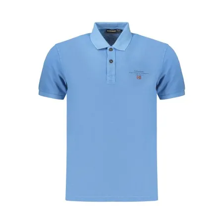 POLO HOMME À MANCHES COURTES NAPAPIJRI, BLEU - NAPAPIJRI