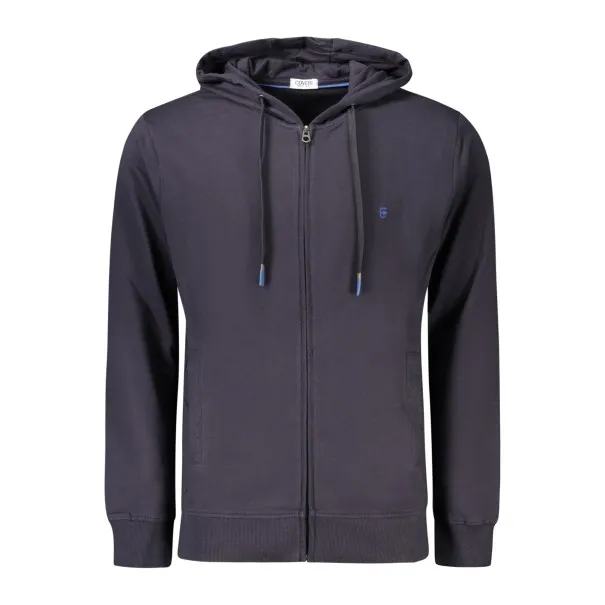 SWEAT-SHIRT BLEU À FERMETURE ÉCLAIR POUR HOMME COVERI MOVING - COVERI MOVING