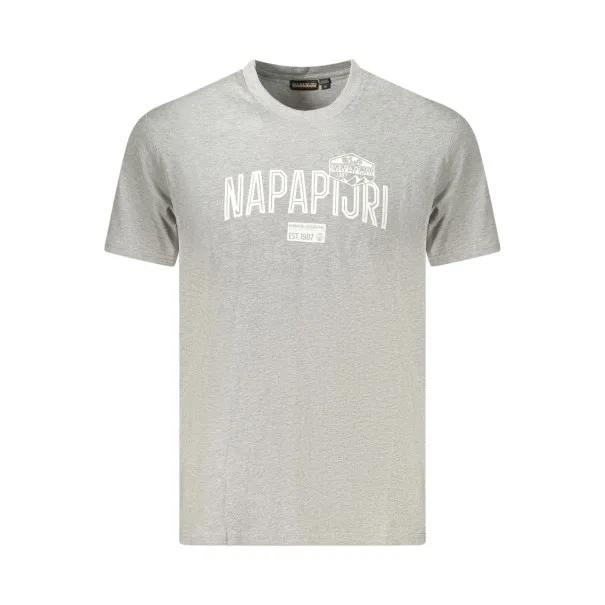 T-SHIRT À MANCHES COURTES POUR HOMME NAPAPIJRI GRIS - NAPAPIJRI