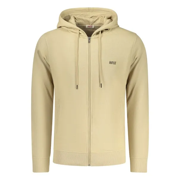SWEAT-SHIRT ZIPPÉ HOMME BEIGE - RIFLE