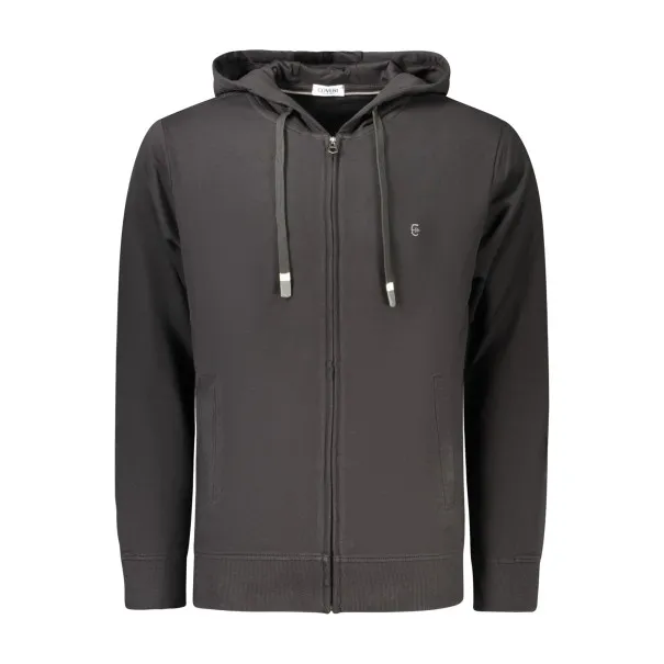 SWEAT-SHIRT NOIR À FERMETURE ÉCLAIR POUR HOMME COVERI MOVING - COVERI MOVING