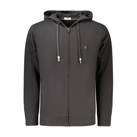 SWEAT-SHIRT NOIR À FERMETURE ÉCLAIR POUR HOMME COVERI MOVING - COVERI MOVING