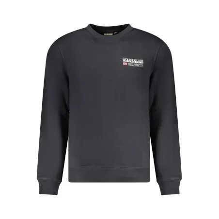 NAPAPIJRI SWEAT-SHIRT SANS FERMETURE ÉCLAIR NOIR POUR HOMMES - NAPAPIJRI