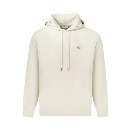 Sweat-shirt zippé pour homme Calvin Klein, beige - CALVIN KLEIN