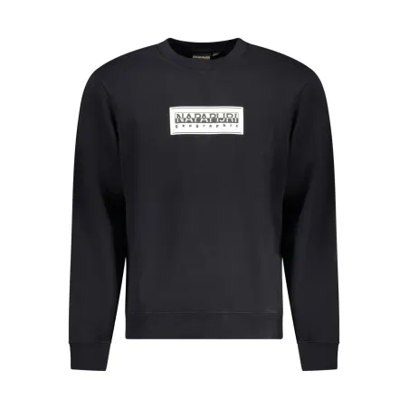 NAPAPIJRI SWEAT-SHIRT SANS FERMETURE ÉCLAIR NOIR POUR HOMMES - NAPAPIJRI